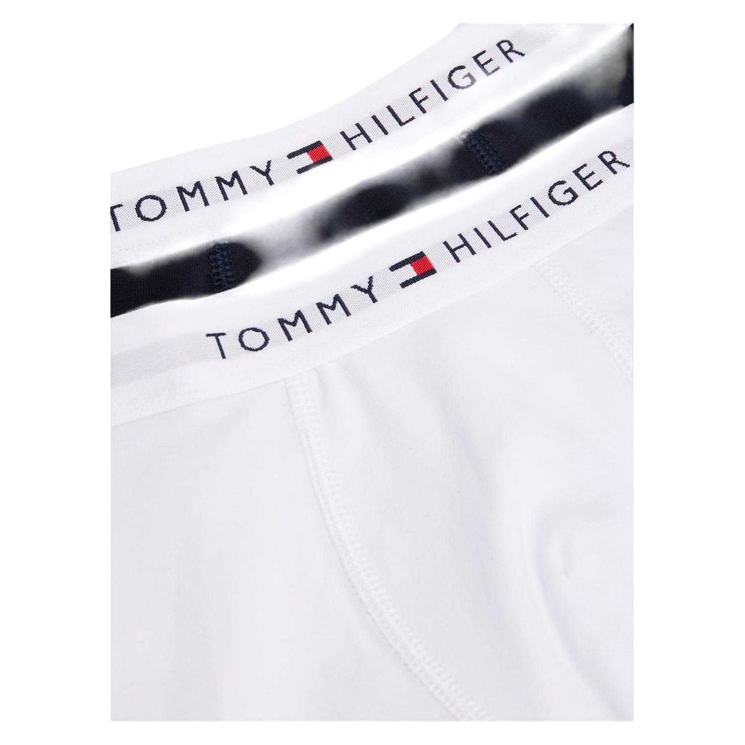 Black-White - Side - Tommy Hilfiger Boys Plain Trunking (Pack of 2)