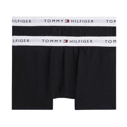 Black - Front - Tommy Hilfiger Boys Plain Trunking (Pack of 2)