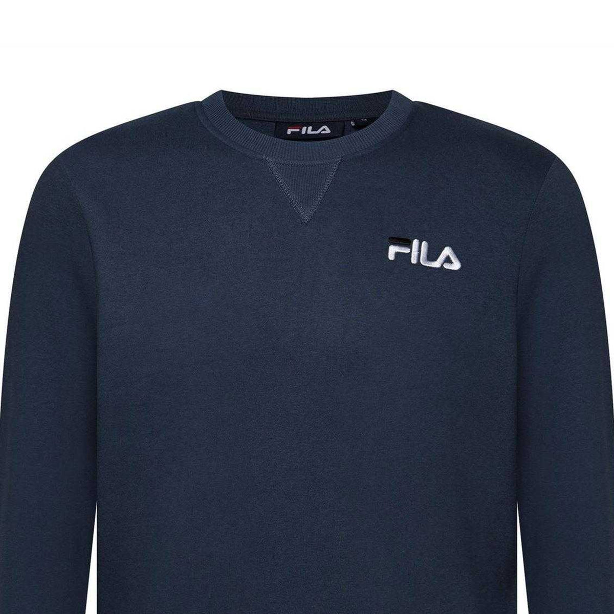 Vintage Indigo - Side - Fila Mens Casper Crew Neck Sweatshirt