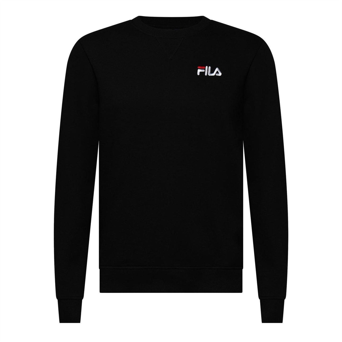 Black - Front - Fila Mens Casper Crew Neck Sweatshirt
