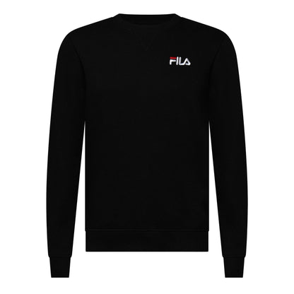 Black - Front - Fila Mens Casper Crew Neck Sweatshirt