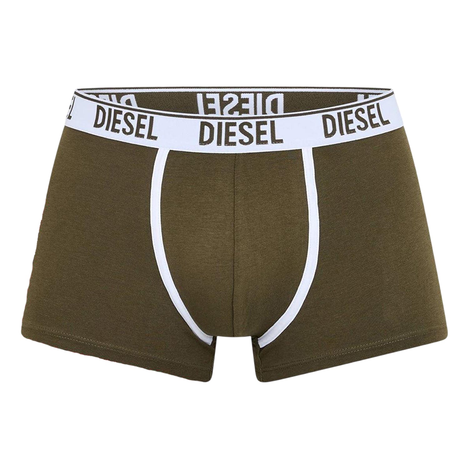 Green-Red - Back - Diesel Mens Plain Briefs (Pack of 2)