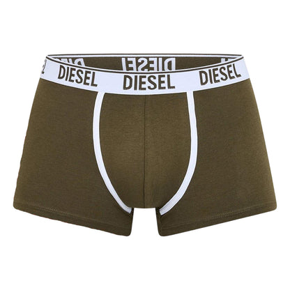 Green-Red - Back - Diesel Mens Plain Briefs (Pack of 2)