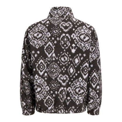 Asphalt - Back - Jack And Jones Mens Geometric Fleece Sweatshirt