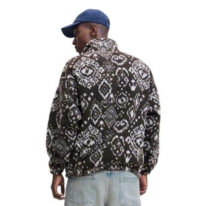 Asphalt - Pack Shot - Jack And Jones Mens Geometric Fleece Sweatshirt