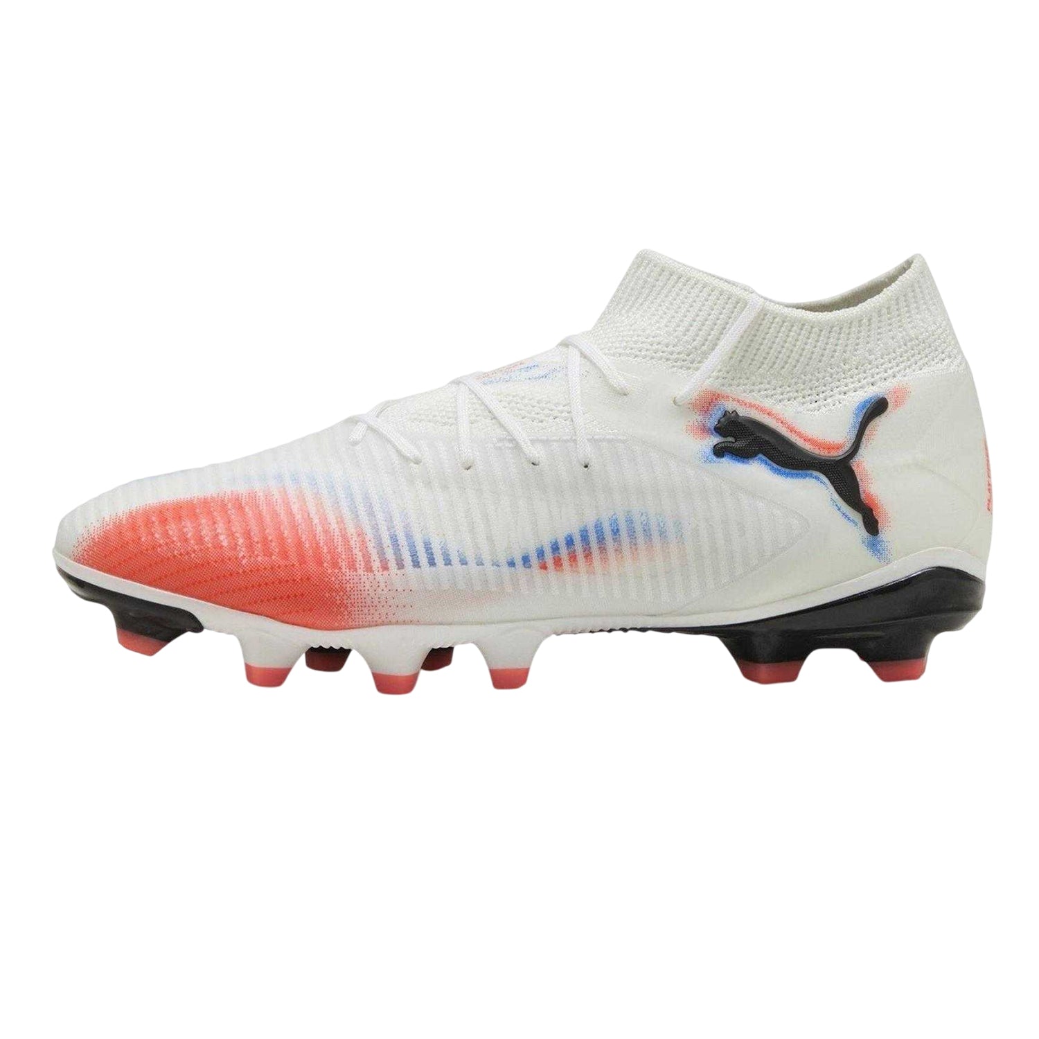 White-Black-Red - Back - Puma Womens-Ladies Future 8 Match Synthetic Artificial Ground Football Boots