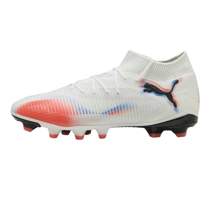 White-Black-Red - Back - Puma Womens-Ladies Future 8 Match Synthetic Artificial Ground Football Boots