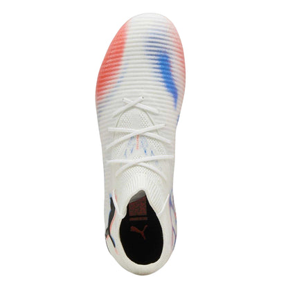 White-Black-Red - Side - Puma Womens-Ladies Future 8 Match Synthetic Artificial Ground Football Boots