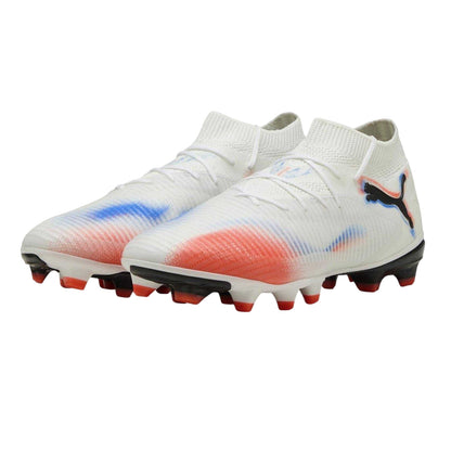 White-Black-Red - Pack Shot - Puma Womens-Ladies Future 8 Match Synthetic Artificial Ground Football Boots