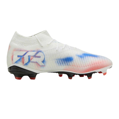 White-Black-Red - Front - Puma Womens-Ladies Future 8 Match Synthetic Artificial Ground Football Boots
