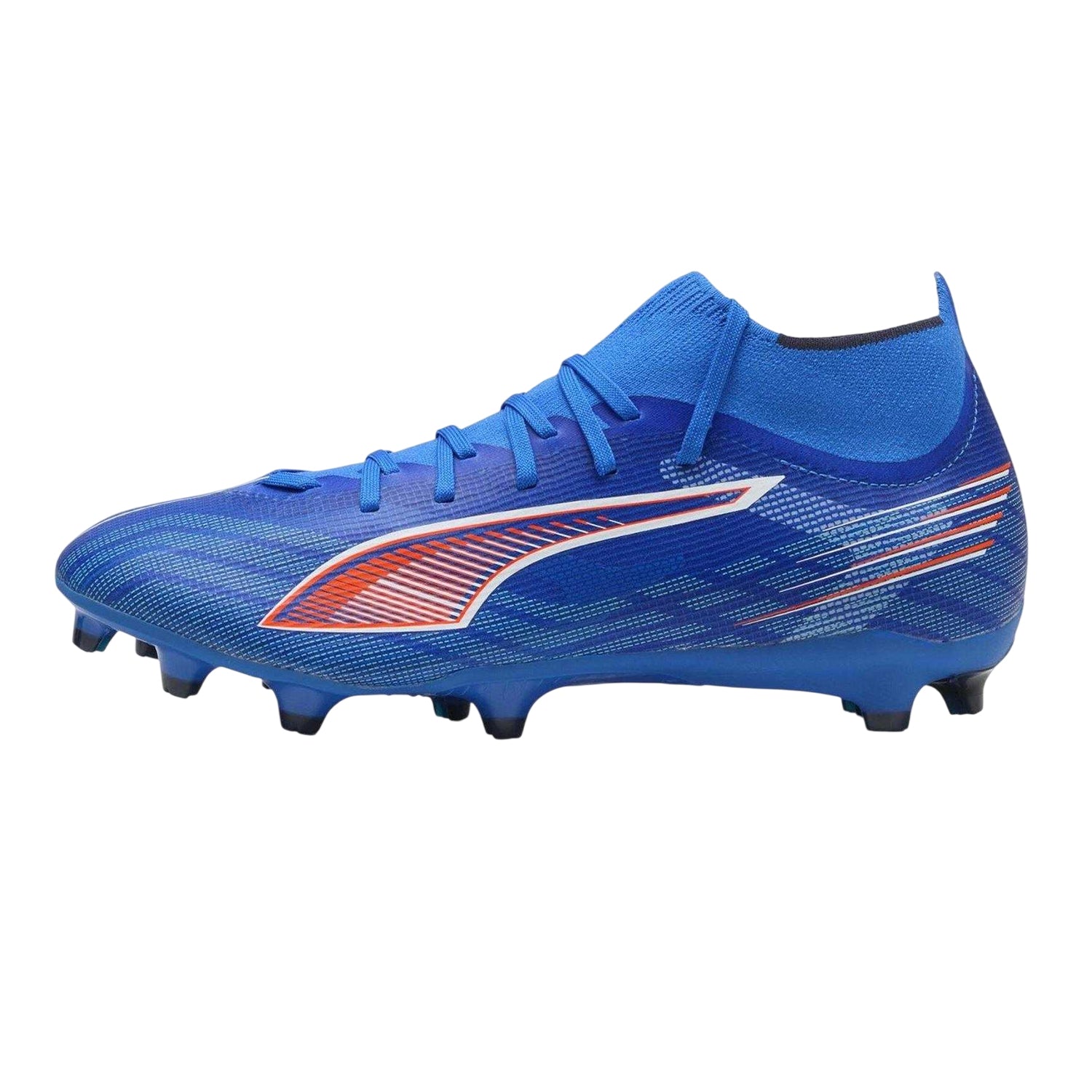 Blue-White - Back - Puma Mens Ultra 5 Match Firm Ground Football Boots