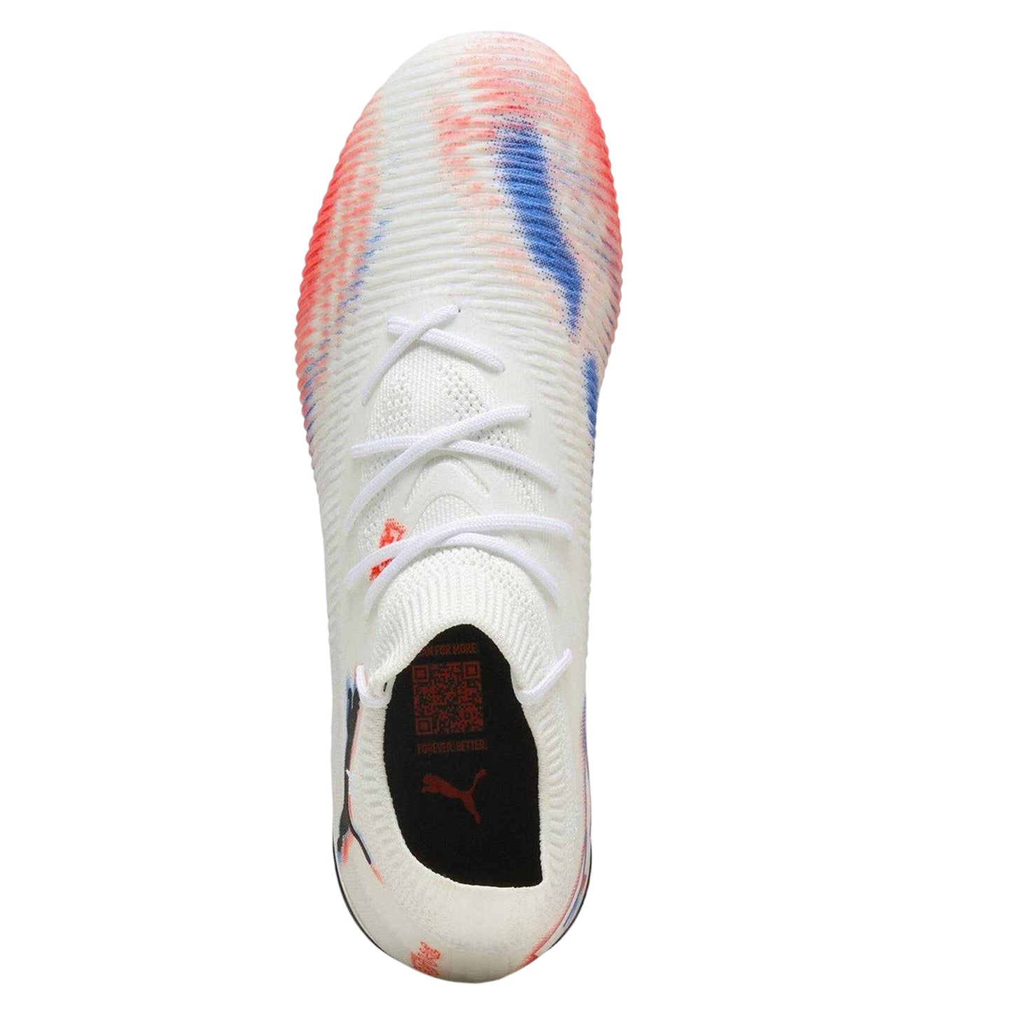 White-Black-Red - Side - Puma Womens-Ladies Future 8 Match Snug Fit Artificial Ground Football Boots