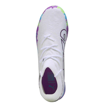 White-Green-Black - Side - Puma Womens-Ladies Future 8 Match Snug Fit Artificial Ground Football Boots