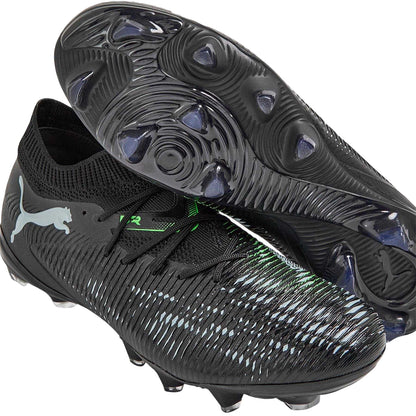 Black-Green - Lifestyle - Puma Womens-Ladies Future 8 Match Snug Fit Artificial Ground Football Boots