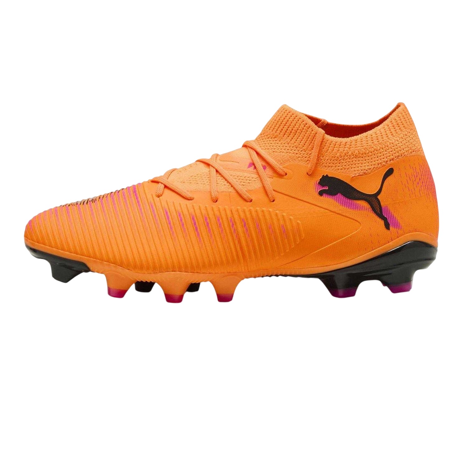 Orange-Black - Back - Puma Womens-Ladies Future 8 Match Snug Fit Artificial Ground Football Boots