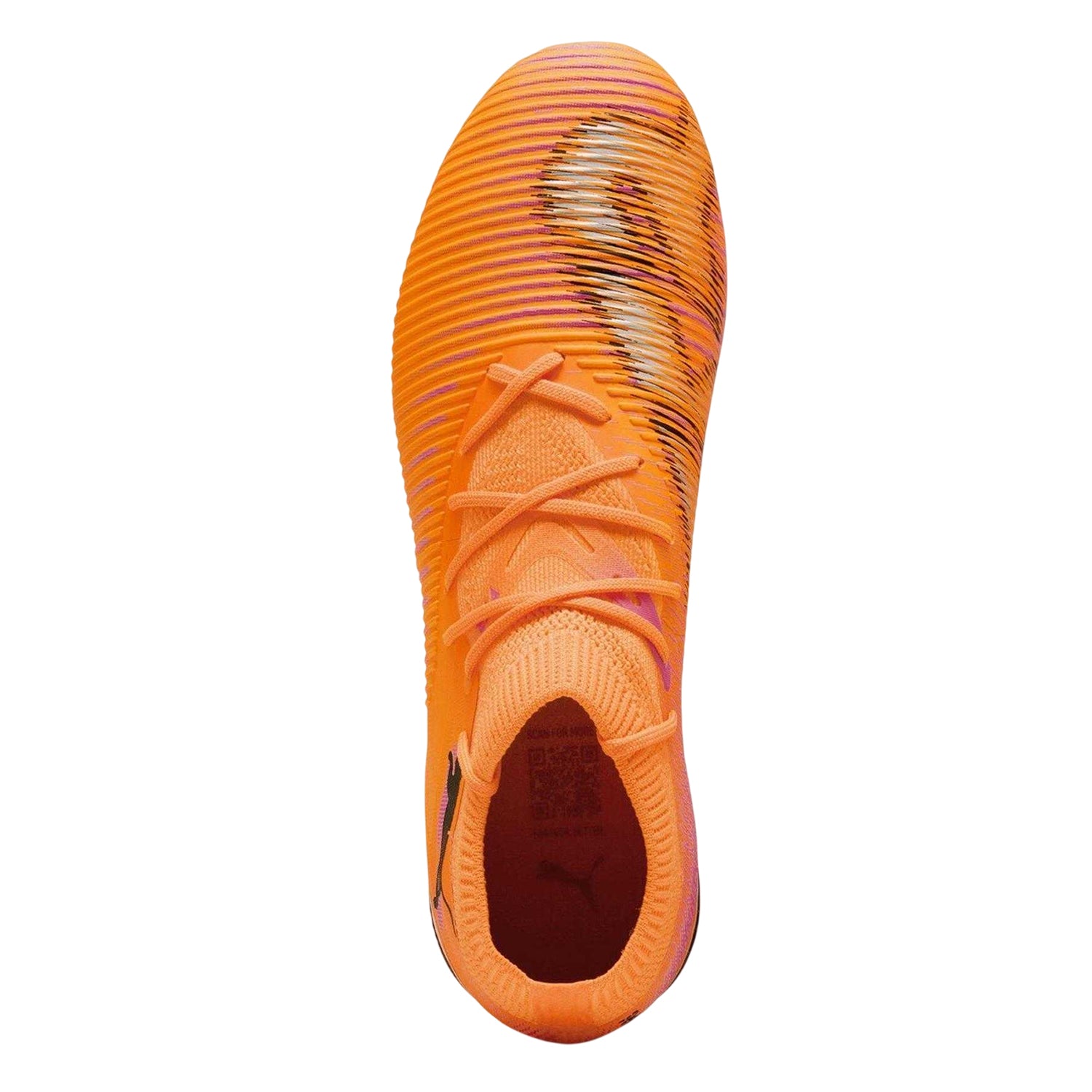 Orange-Black - Side - Puma Womens-Ladies Future 8 Match Snug Fit Artificial Ground Football Boots