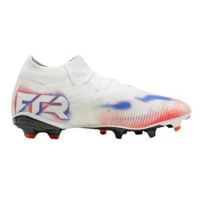 White-Black-Red - Front - Puma Womens-Ladies Future 8 Match Snug Fit Artificial Ground Football Boots