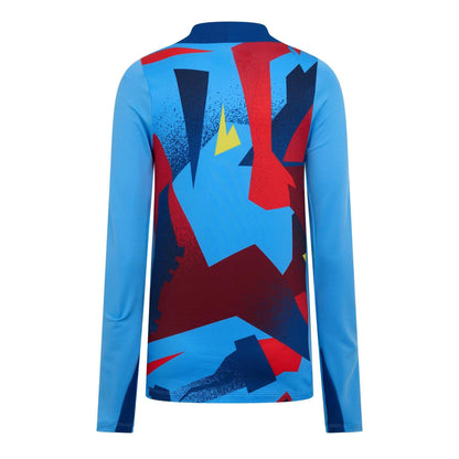 Blue-Yellow - Back - Nike Mens FC Barcelona Drill Top