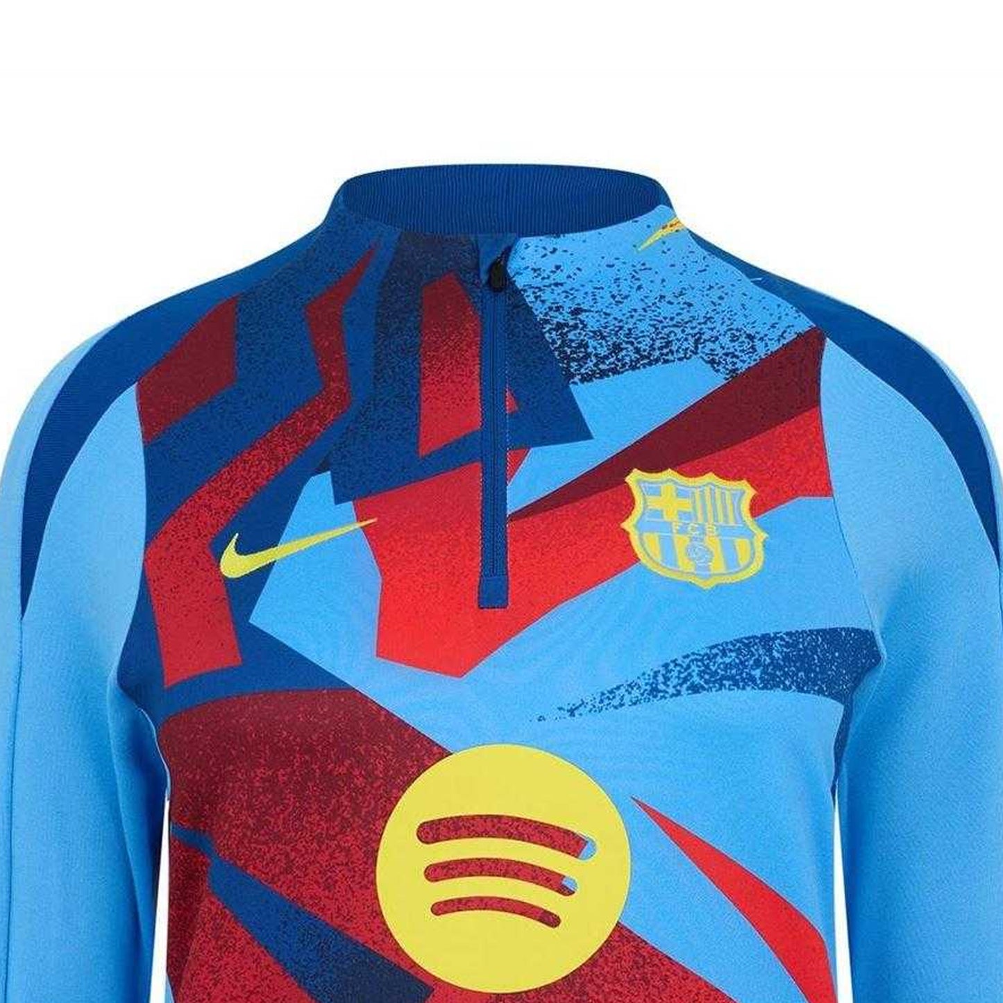 Blue-Yellow - Side - Nike Mens FC Barcelona Drill Top