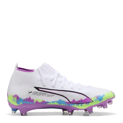 White-Purple - Lifestyle - Puma Womens-Ladies Ultra Match+ Firm Ground Football Boots