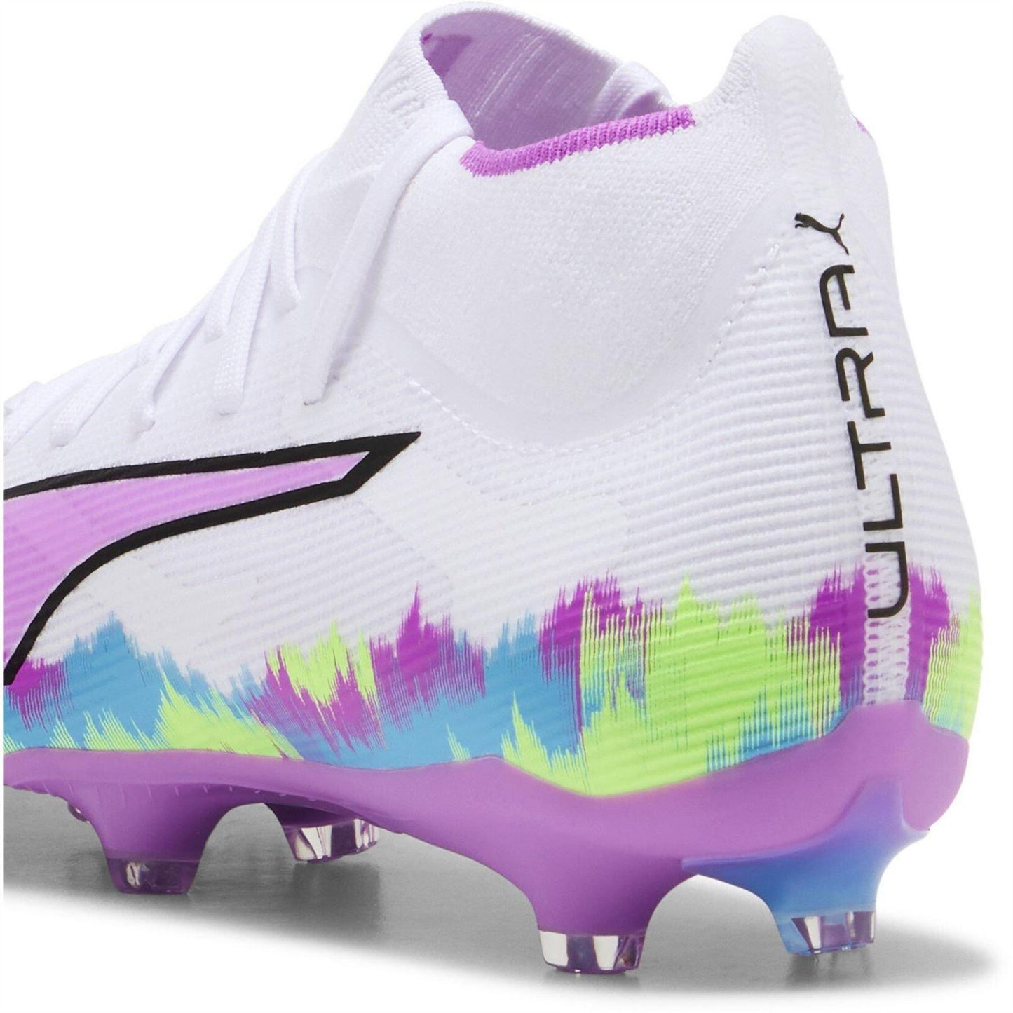 White-Purple - Pack Shot - Puma Womens-Ladies Ultra Match+ Firm Ground Football Boots