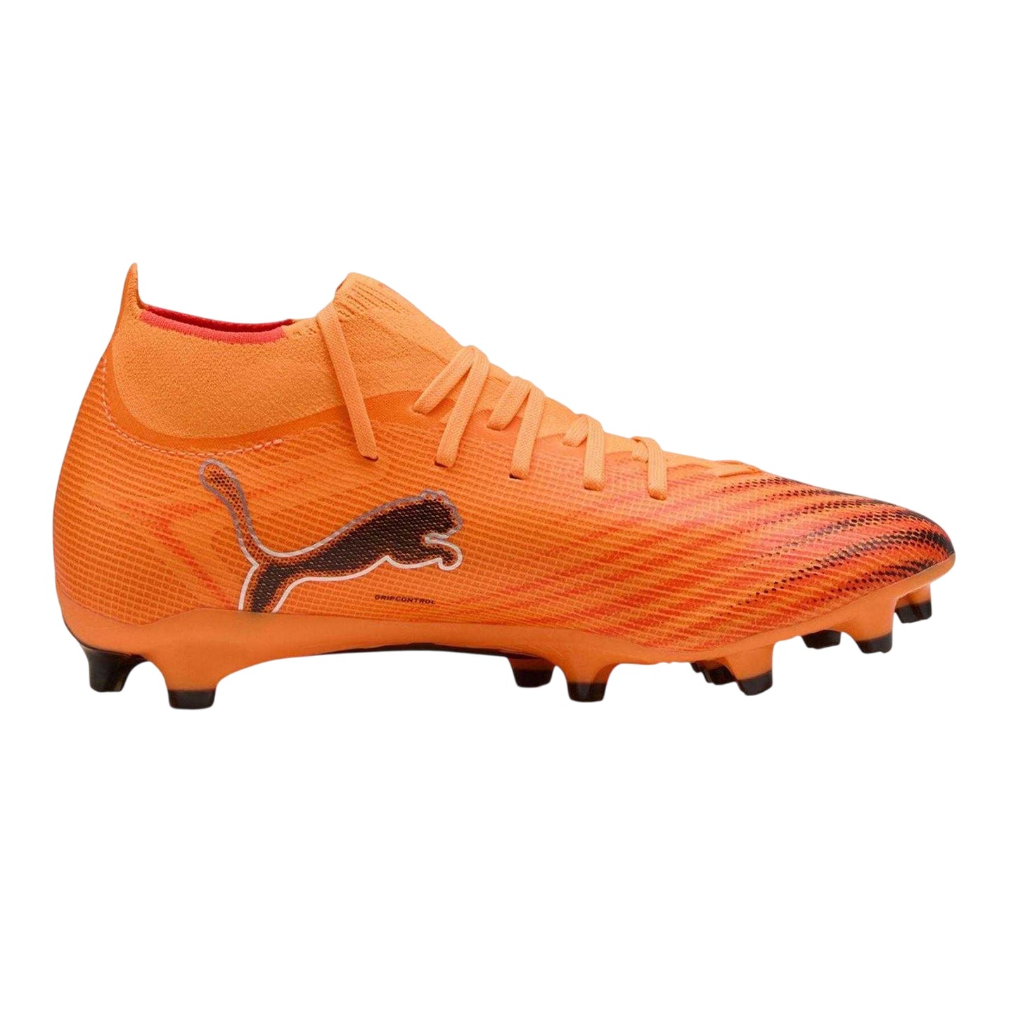 Orange-Black - Front - Puma Womens-Ladies Ultra Match+ Firm Ground Football Boots