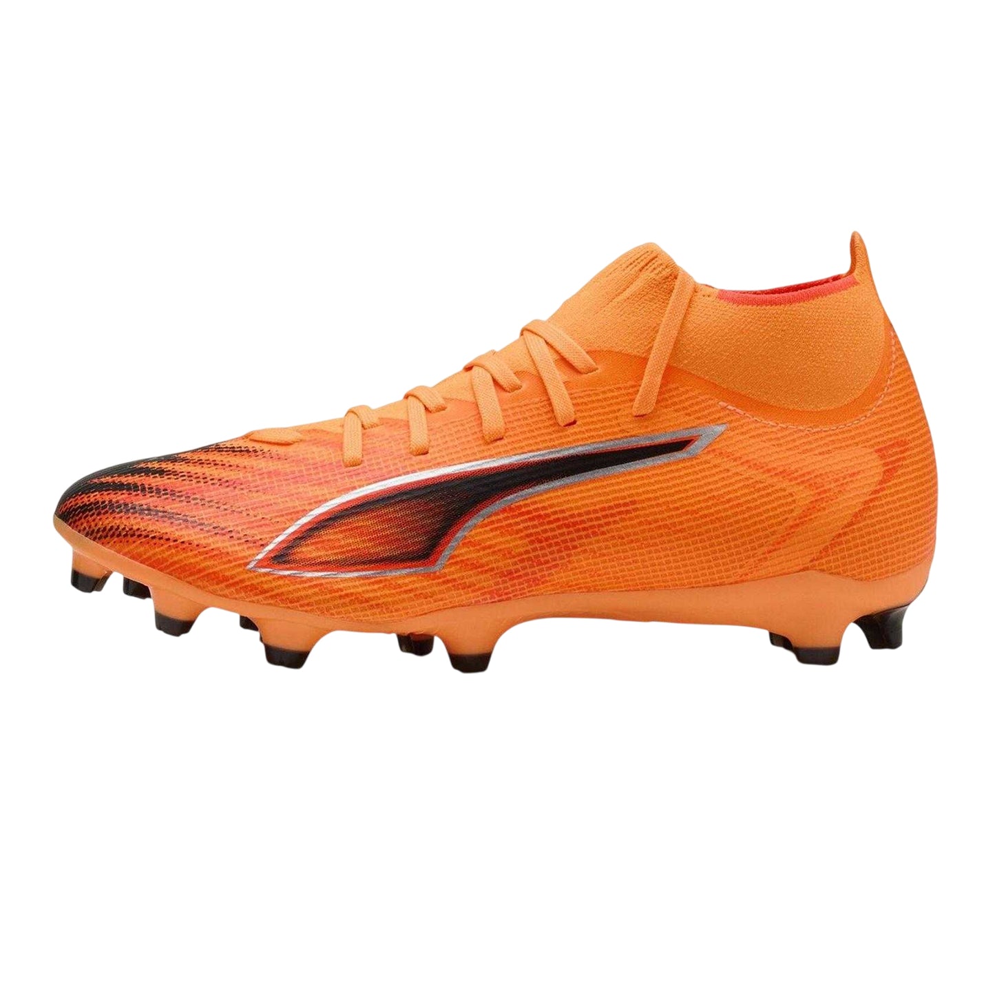 Orange-Black - Back - Puma Womens-Ladies Ultra Match+ Firm Ground Football Boots