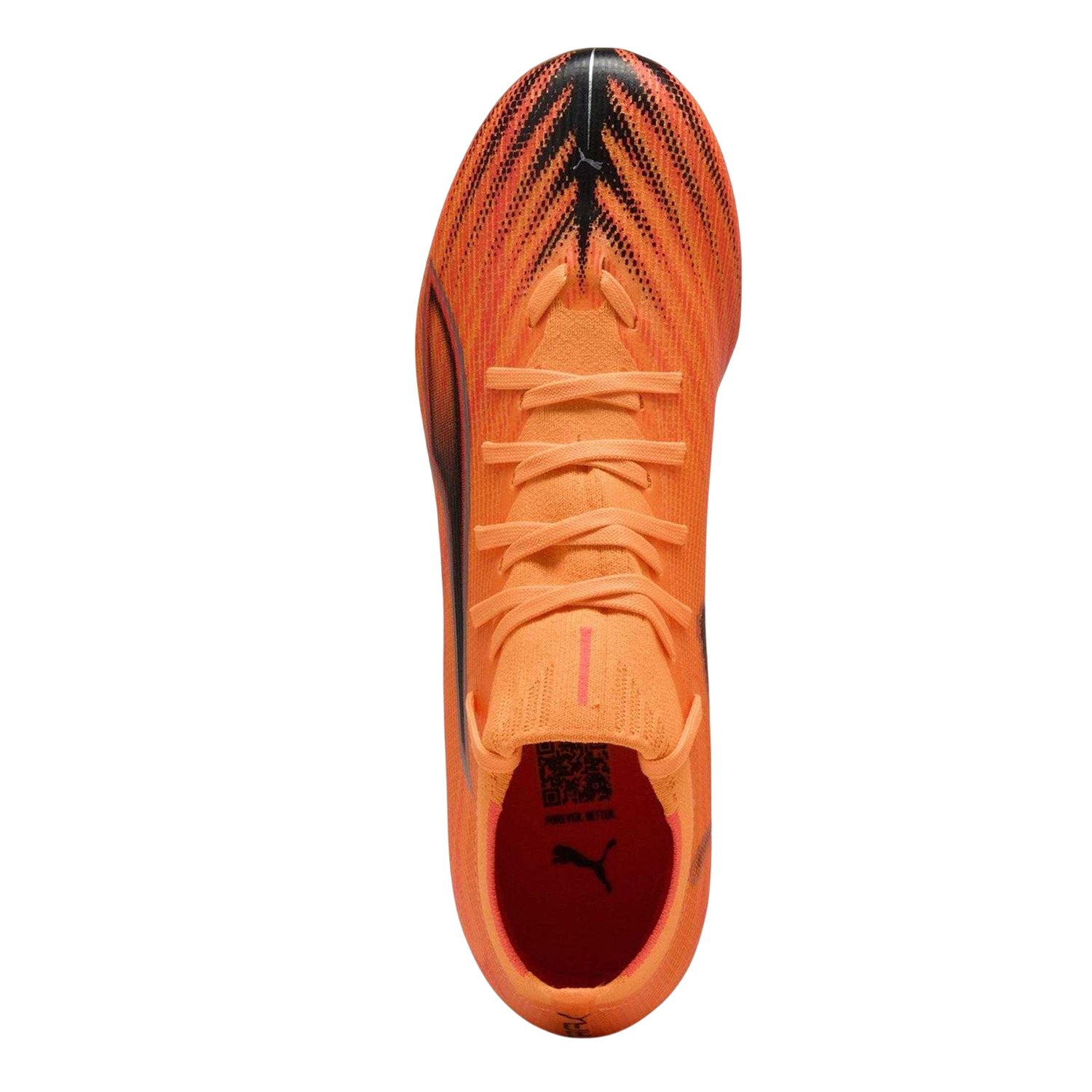 Orange-Black - Side - Puma Womens-Ladies Ultra Match+ Firm Ground Football Boots