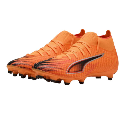 Orange-Black - Pack Shot - Puma Womens-Ladies Ultra Match+ Firm Ground Football Boots