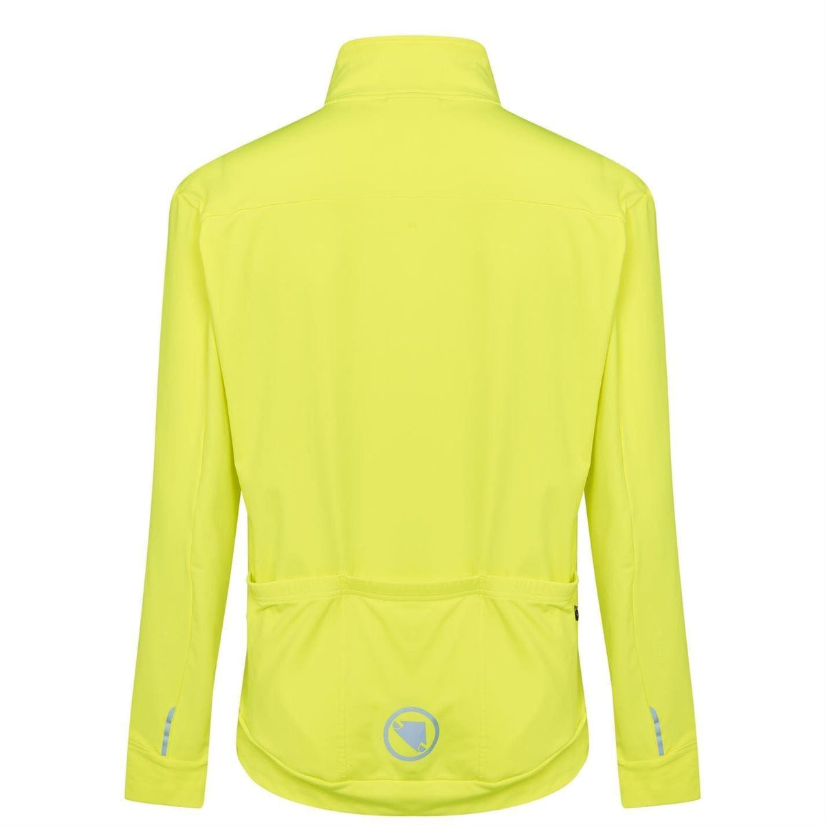 Hi Vis Yellow - Back - Endura Mens Xtract Roubaix Soft Shell Jacket