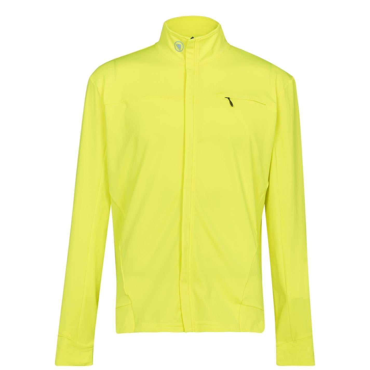 Hi Vis Yellow - Front - Endura Mens Xtract Roubaix Soft Shell Jacket
