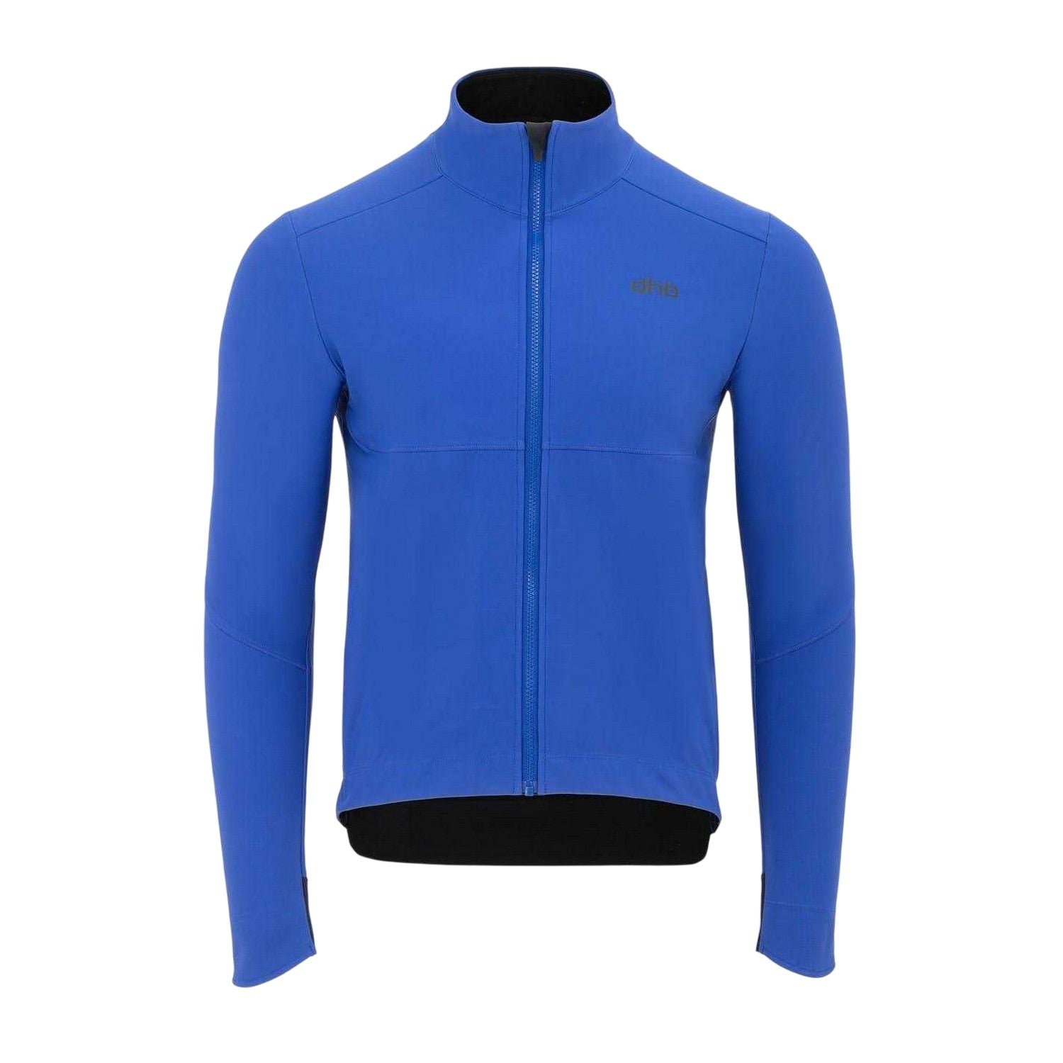 Royal Blue - Front - dhb Mens Thermal Long-Sleeved Soft Shell Jacket