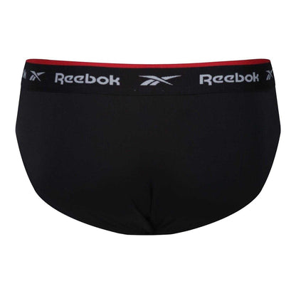Black - Back - Reebok Mens Wiggins Briefs (Pack of 3)