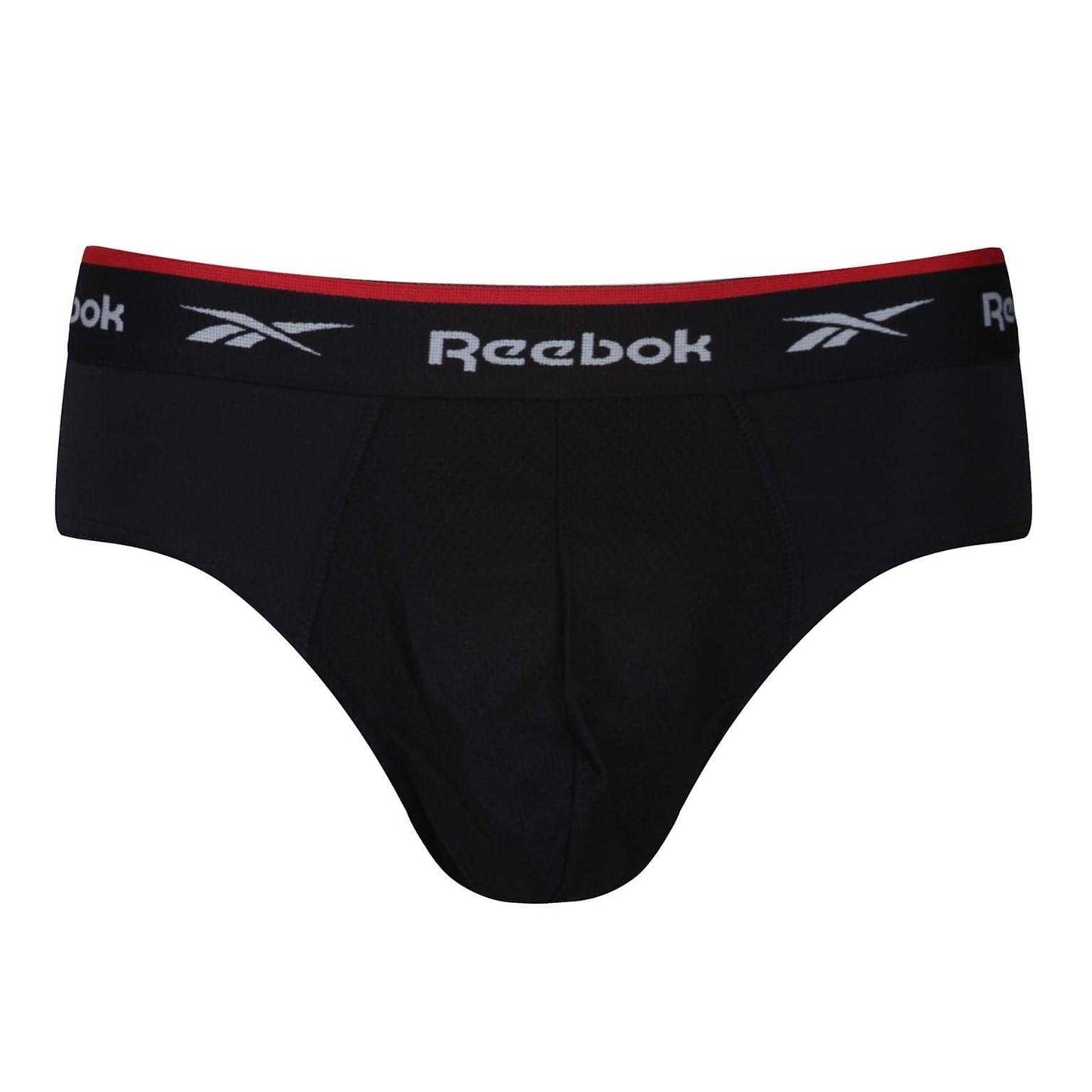 Black - Side - Reebok Mens Wiggins Briefs (Pack of 3)