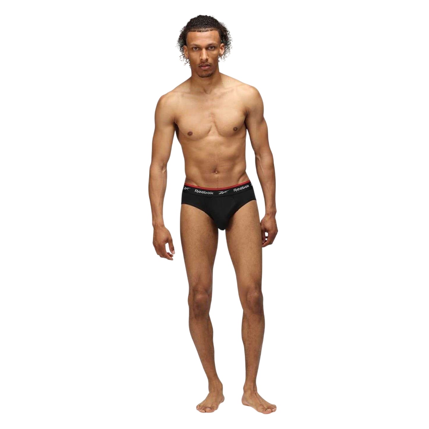Black - Lifestyle - Reebok Mens Wiggins Briefs (Pack of 3)