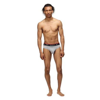 Black-White-Grey - Lifestyle - Reebok Mens Wiggins Briefs (Pack of 3)