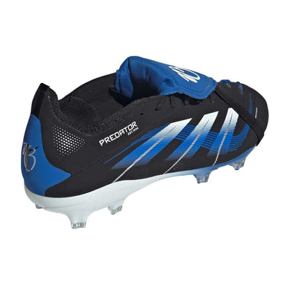 Black-Blue - Back - Adidas Childrens-Kids Predator Elite JB Folded Tongue Firm Ground Football Boots