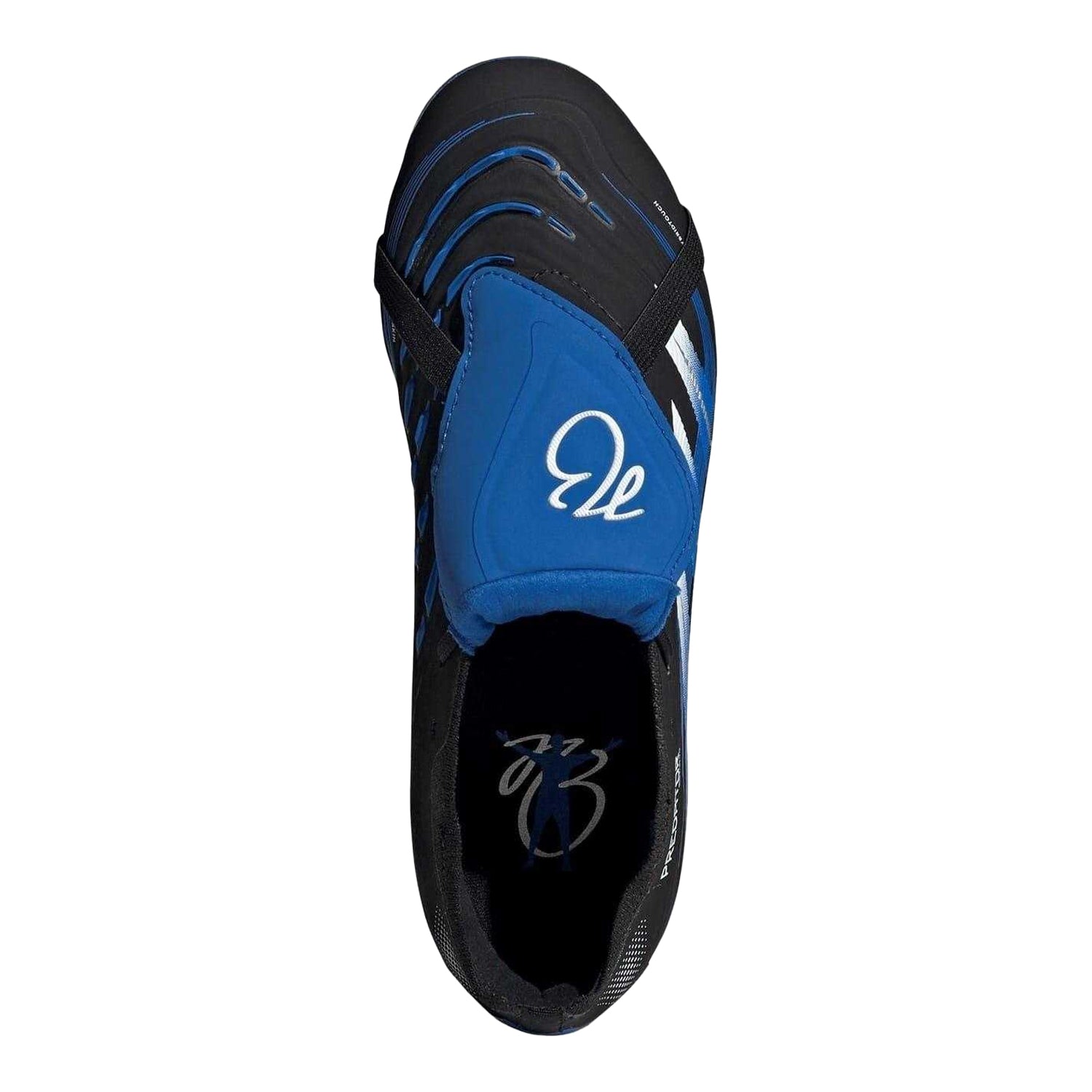 Black-Blue - Lifestyle - Adidas Childrens-Kids Predator Elite JB Folded Tongue Firm Ground Football Boots