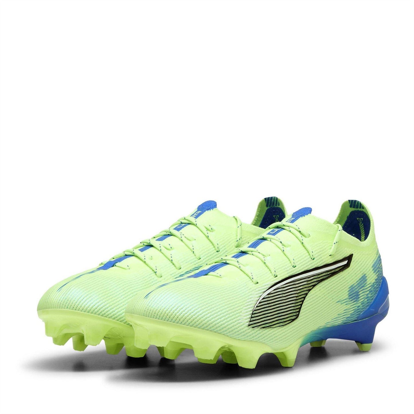 Green-White-Blue - Front - Puma Womens-Ladies Ultra Ultimate Firm Ground Football Boots