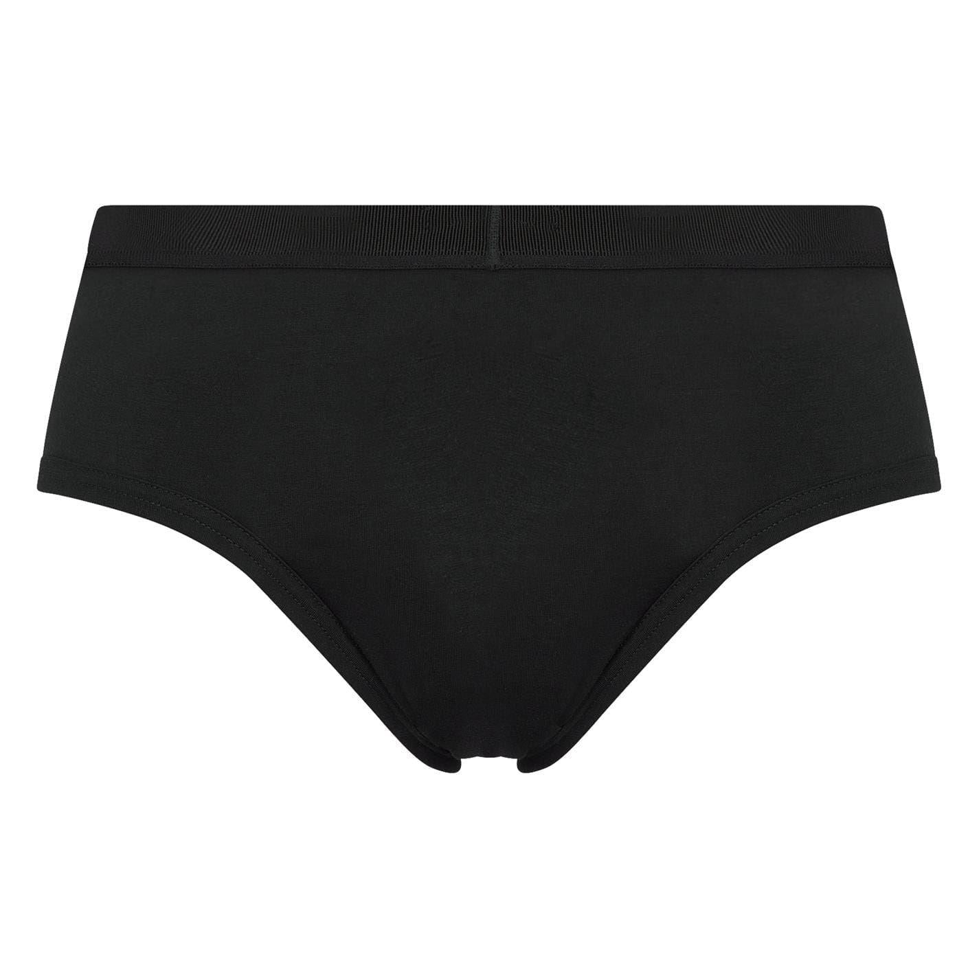 Black - Back - Tom Ford Mens Logo Cotton Briefs (Pack of 2)