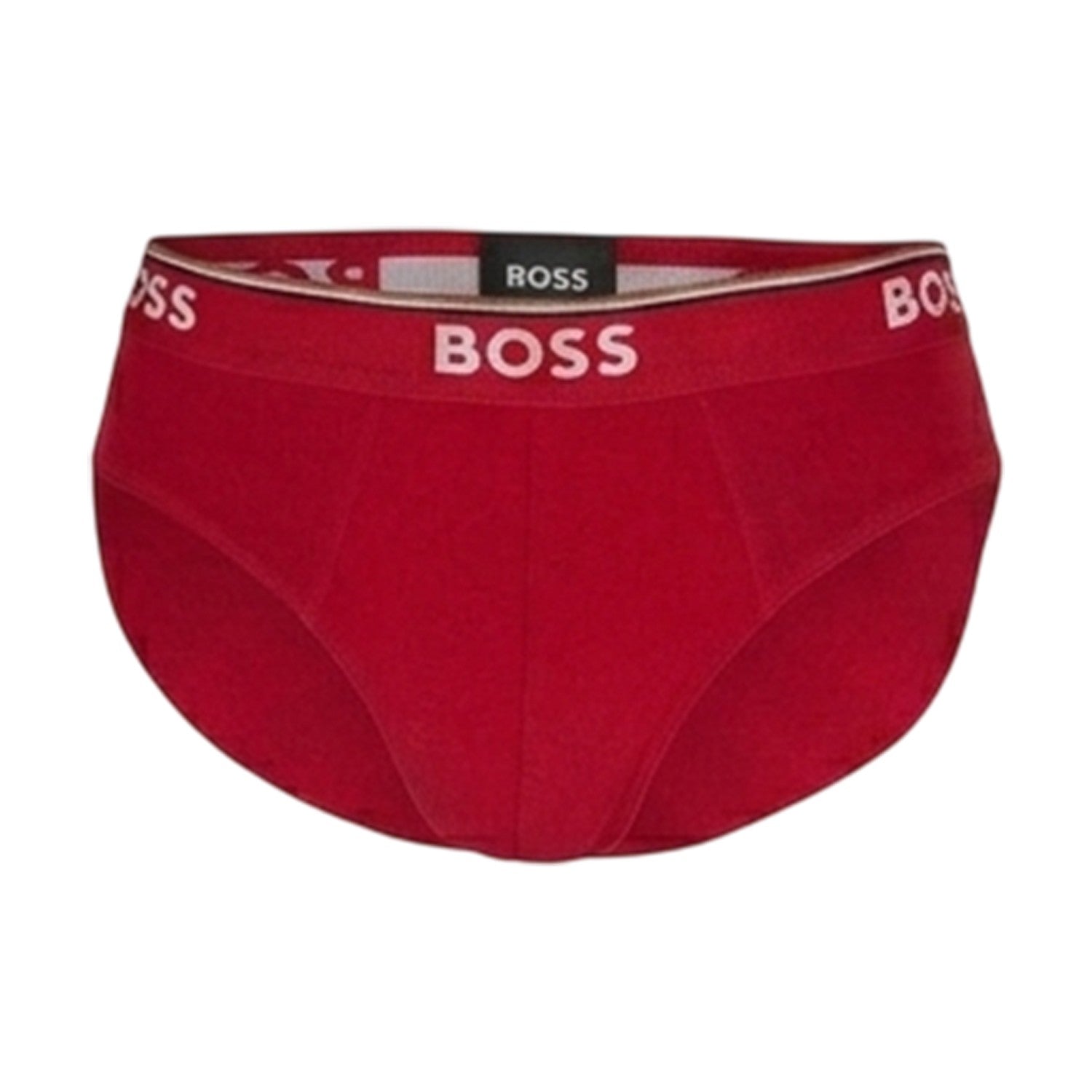 Brown - Back - Boss Mens Premium Cotton Briefs (Pack of 3)