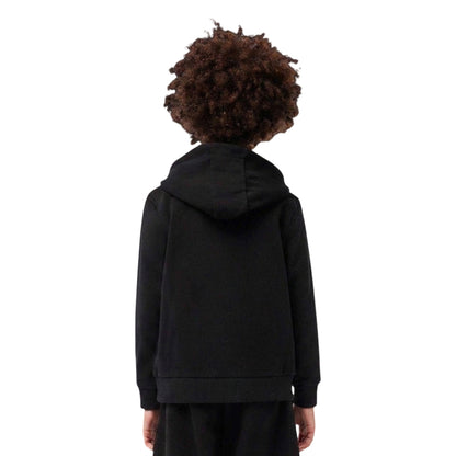 Black - Back - Lacoste Boys Basic Full Zip Hoodie
