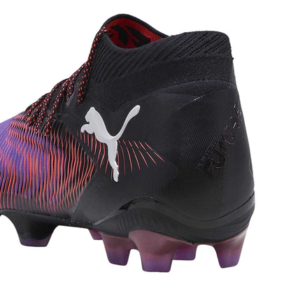 Black-Purple - Back - Puma Womens-Ladies Future 8 Ultimate Firm Ground Football Boots