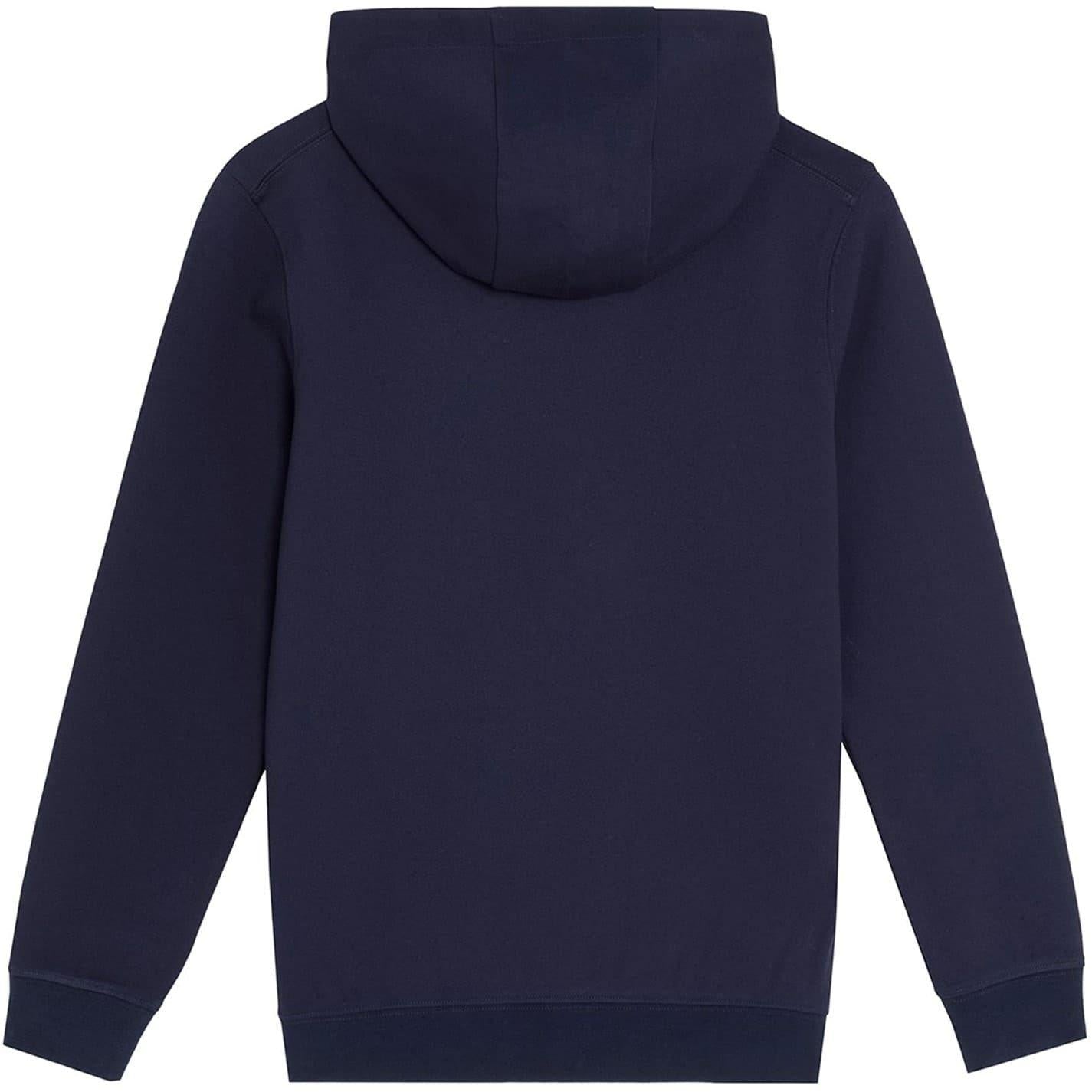 Dark Navy - Back - Lyle & Scott Childrens-Kids Embroidered Logo Kangaroo Pocket Hoodie
