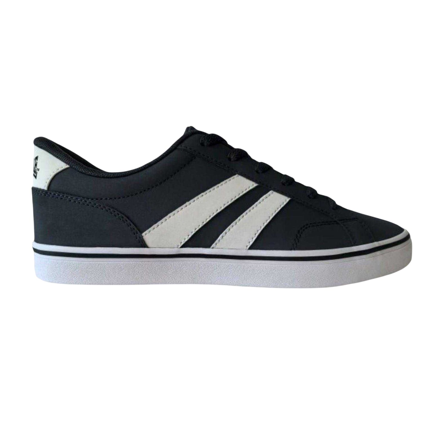 Navy-White - Front - Lonsdale Mens Lace Trainers