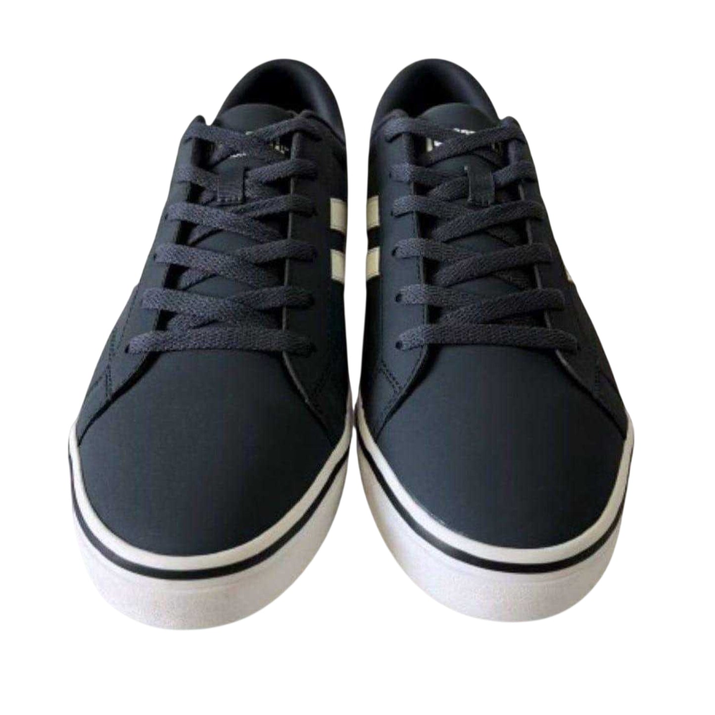 Navy-White - Pack Shot - Lonsdale Mens Lace Trainers