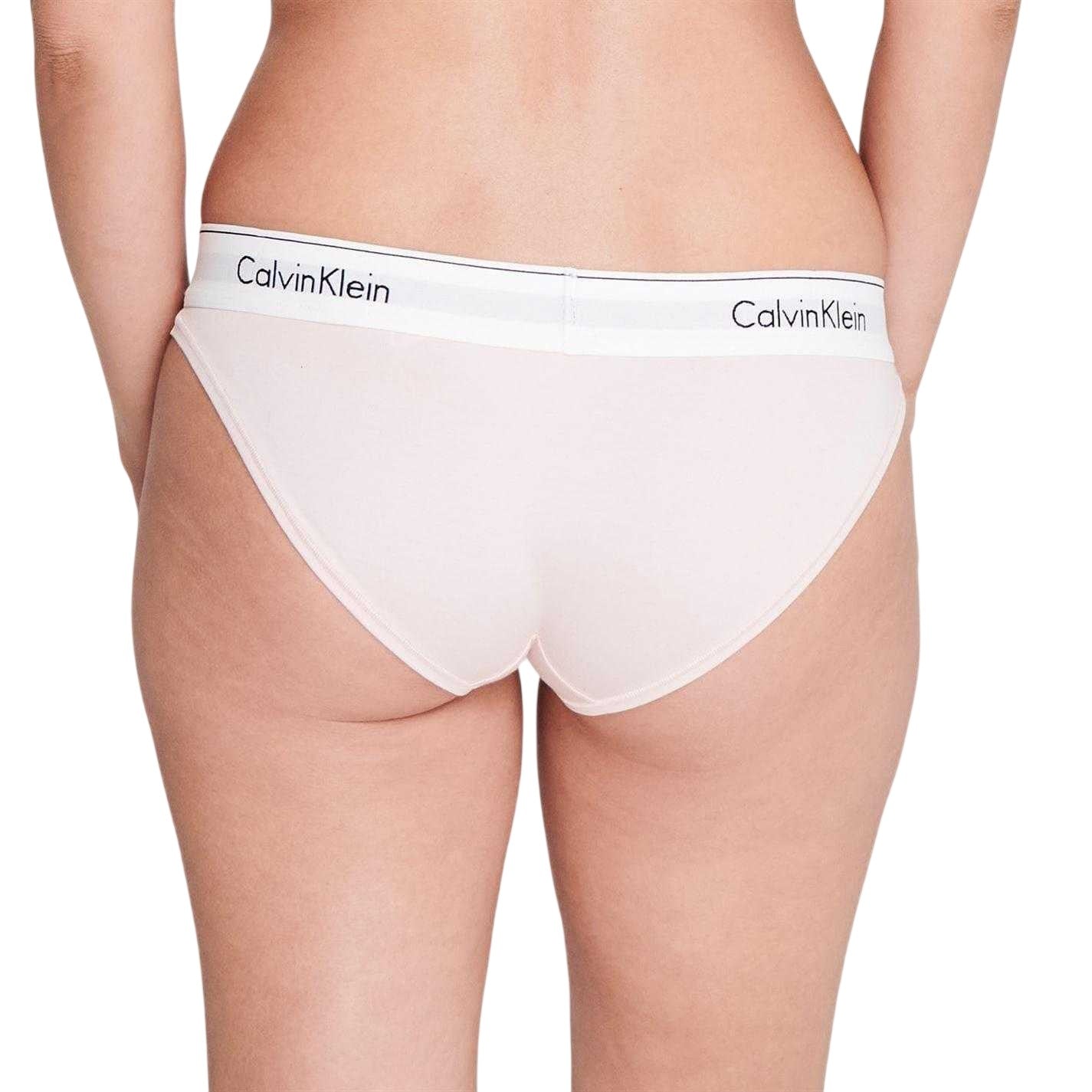 Light Pink - Lifestyle - Calvin Klein Womens-Ladies Cotton Blend Lightweight Modern Briefs