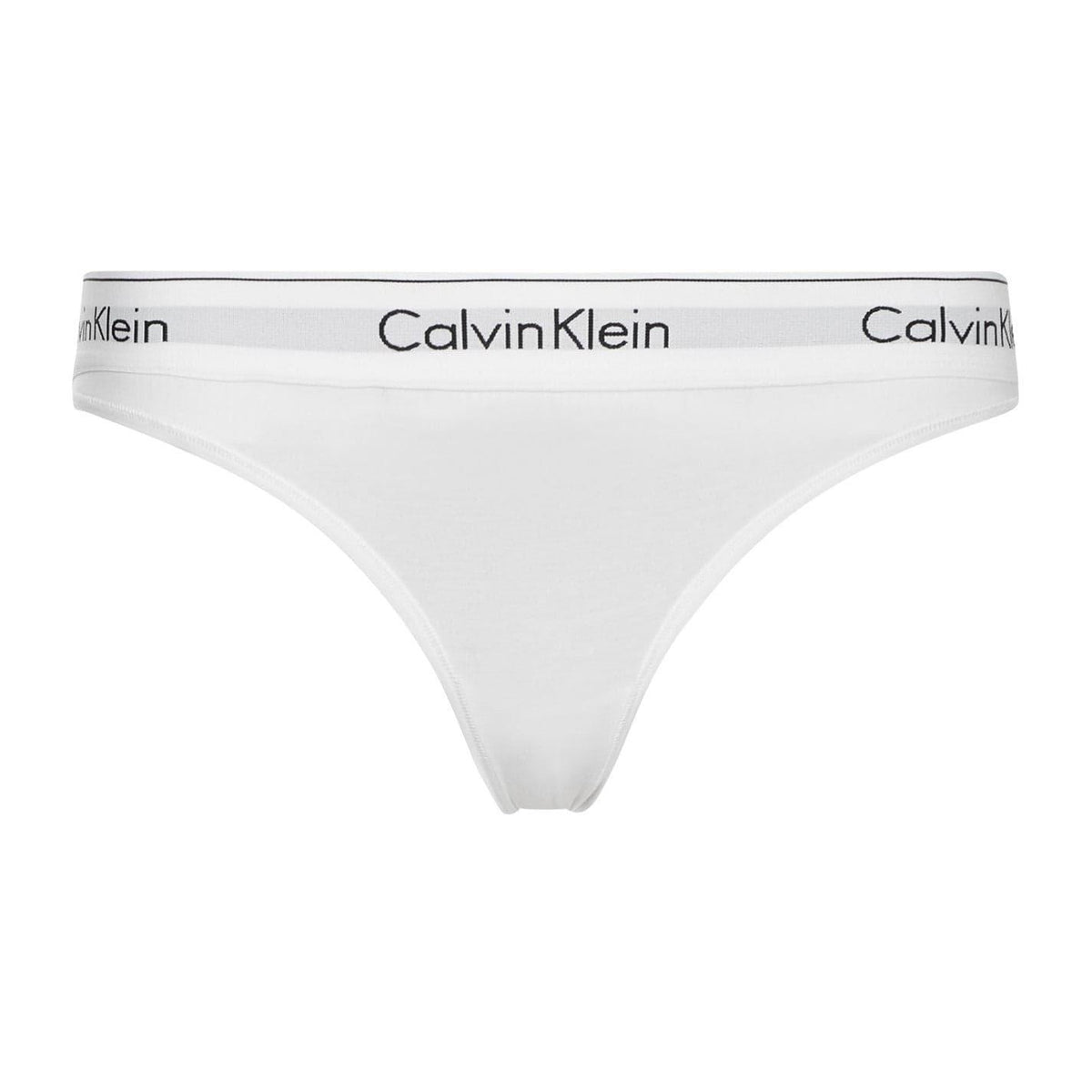 White - Front - Calvin Klein Womens-Ladies Cotton Blend Lightweight Modern Briefs