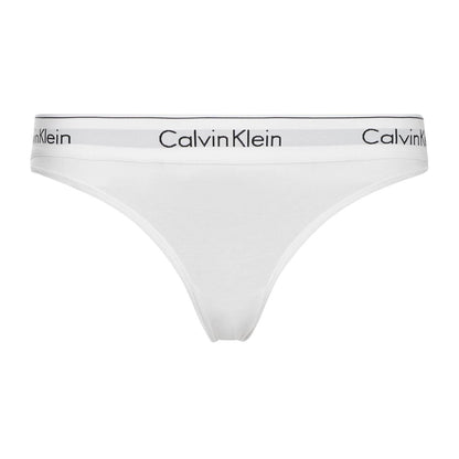 White - Front - Calvin Klein Womens-Ladies Cotton Blend Lightweight Modern Briefs