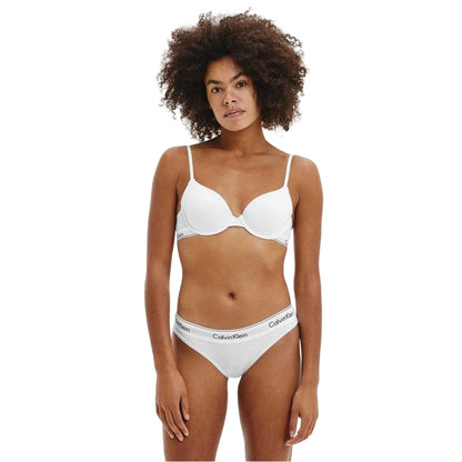 White - Lifestyle - Calvin Klein Womens-Ladies Cotton Blend Lightweight Modern Briefs
